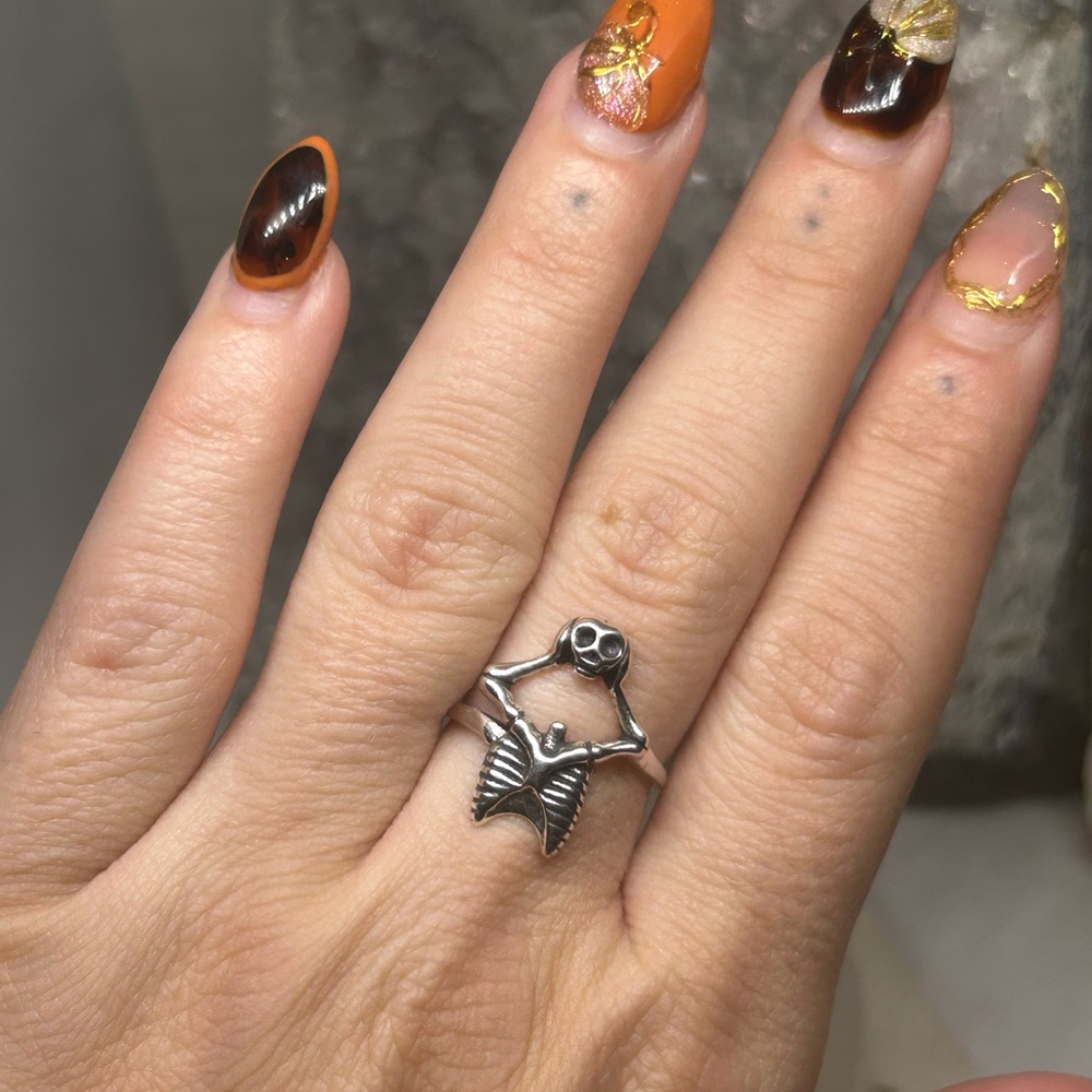 Silver Skeleton Ring - Picture 3 of 5